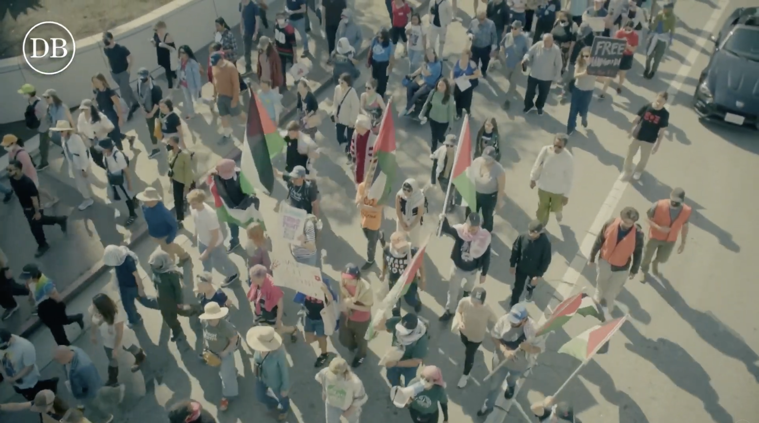 UCLA Faculty Association protests downtown post-rally